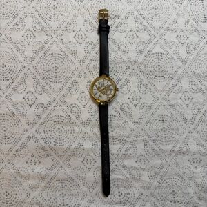 Decree Elegant Black and Gold Watch Womens